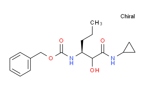 CAS No. 402959-34-6, Benzyl (3S)-1-(cyclopropylamino)-2-hydroxy-1-oxohexan-3-ylcarbamate