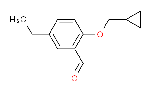 CAS No. 883525-02-8, 2-(Cyclopropylmethoxy)-5-ethylbenzaldehyde