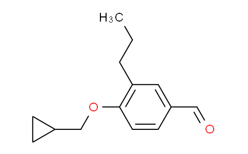 DY758575 | 883528-79-8 | 4-(Cyclopropylmethoxy)-3-propylbenzaldehyde