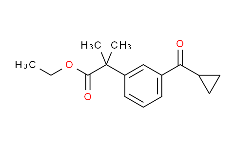 CAS No. 169280-11-9, Ethyl 2-(3-(cyclopropanecarbonyl)phenyl)-2-methylpropanoate