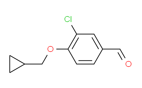 CAS No. 883519-07-1, 3-Chloro-4-(cyclopropylmethoxy)benzaldehyde