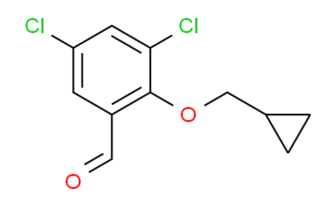 CAS No. 883532-17-0, 3,5-Dichloro-2-(cyclopropylmethoxy)benzaldehyde