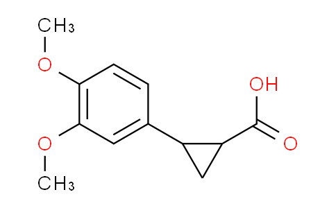 CAS No. 77531-68-1, 2-(3,4-Dimethoxyphenyl)cyclopropanecarboxylic acid