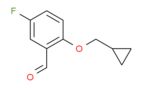 CAS No. 883525-60-8, 2-(Cyclopropylmethoxy)-5-fluorobenzaldehyde