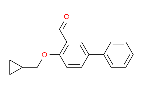 CAS No. 883523-34-0, 4-(Cyclopropylmethoxy)-[1,1'-biphenyl]-3-carbaldehyde