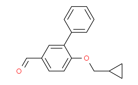 CAS No. 883523-41-9, 6-(Cyclopropylmethoxy)-[1,1'-biphenyl]-3-carbaldehyde