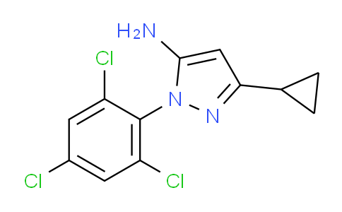 CAS No. 175137-50-5, 3-Cyclopropyl-1-(2,4,6-trichlorophenyl)-1H-pyrazol-5-amine