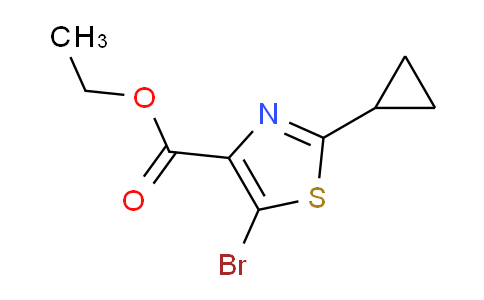 CAS No. 1379345-32-0, Ethyl 5-bromo-2-cyclopropylthiazole-4-carboxylate