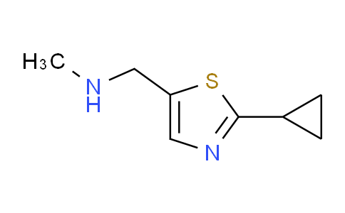 CAS No. 1247510-67-3, [(2-Cyclopropyl-1,3-thiazol-5-yl)methyl](methyl)amine