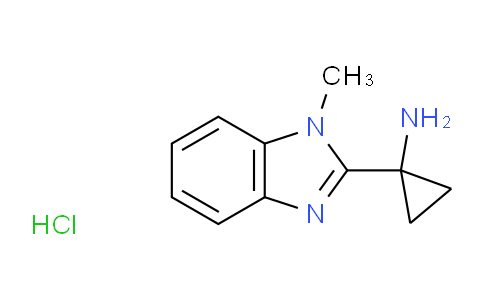 CAS No. 1951442-02-6, 1-(1-methyl-1H-benzo[d]imidazol-2-yl)cyclopropanamine hydrochloride