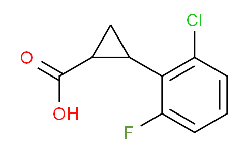 CAS No. 1157642-59-5, 2-(2-chloro-6-fluorophenyl)cyclopropanecarboxylic acid