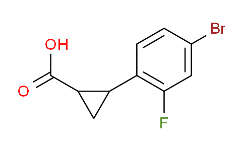 CAS No. 1056010-27-5, 2-(4-bromo-2-fluorophenyl)cyclopropanecarboxylic acid