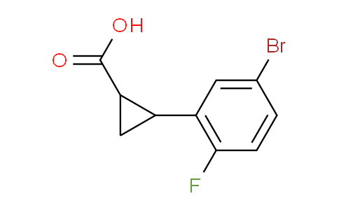 CAS No. 1157561-84-6, 2-(5-bromo-2-fluorophenyl)cyclopropanecarboxylic acid