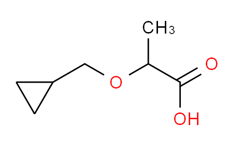 CAS No. 1019515-23-1, 2-(cyclopropylmethoxy)propanoic acid