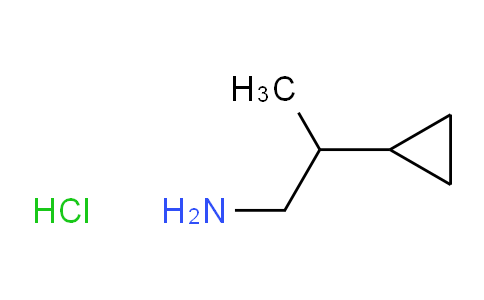 CAS No. 1209286-56-5, 2-cyclopropylpropan-1-amine;hydrochloride