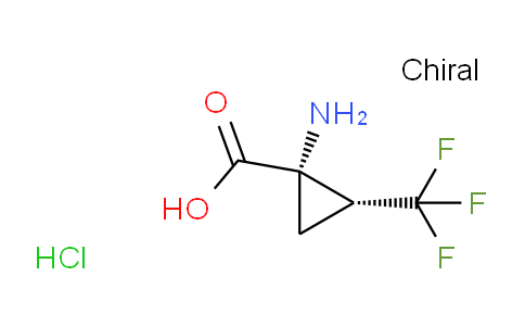 CAS No. 1047632-00-7, cis-1-amino-2-(trifluoromethyl)cyclopropanecarboxylic acid;hydrochloride