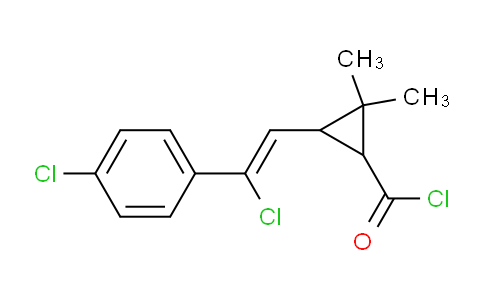 CAS No. 78235-79-7, 3-[(Z)-2-chloro-2-(4-chlorophenyl)ethenyl]-2,2-dimethylcyclopropane-1-carbonyl chloride