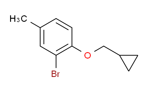 CAS No. 1154340-74-5, 2-Bromo-1-(cyclopropylmethoxy)-4-methylbenzene
