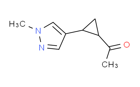 CAS No. 1152536-15-6, 1-(2-(1-Methyl-1H-pyrazol-4-yl)cyclopropyl)ethan-1-one