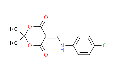 CAS No. 25063-46-1, 5-(((4-chlorophenyl)amino)methylene)-2,2-dimethyl-1,3-dioxane-4,6-dione
