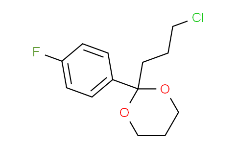 CAS No. 4497-36-3, 2-(3-Chloropropyl)-2-(4-fluorophenyl)-1,3-dioxane