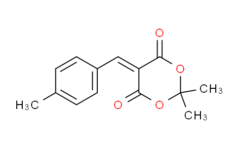 CAS No. 15795-51-4, 2,2-dimethyl-5-(4-methylbenzylidene)-1,3-dioxane-4,6-dione