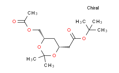 CAS No. 1540426-95-6, tert-butyl 2-[(4R,6S)-6-(acetyloxymethyl)-2,2-dimethyl-1,3-dioxan-4-yl]acetate