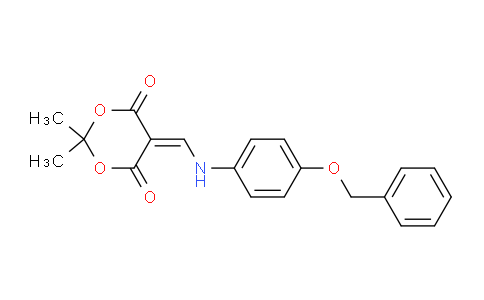 CAS No. 909345-56-8, 5-(((4-(benzyloxy)phenyl)amino)methylene)-2,2-dimethyl-1,3-dioxane-4,6-dione