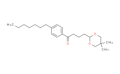 CAS No. 898755-36-7, 4-(5,5-Dimethyl-1,3-dioxan-2-yl)-4'-heptylbutyrophenone