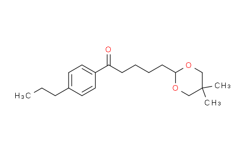 CAS No. 898755-42-5, 5-(5,5-Dimethyl-1,3-dioxan-2-yl)-4'-n-propylvalerophenone