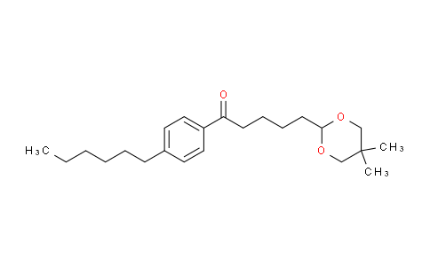 CAS No. 898755-51-6, 5-(5,5-Dimethyl-1,3-dioxan-2-yl)-4'-hexylvalerophenone