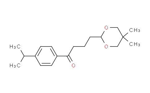 CAS No. 898755-59-4, 4-(5,5-Dimethyl-1,3-dioxan-2-yl)-4'-isopropylbutyrophenone