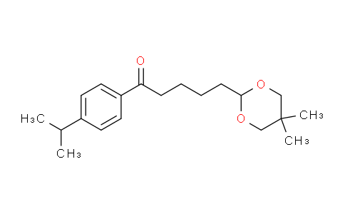 CAS No. 898755-62-9, 5-(5,5-Dimethyl-1,3-dioxan-2-yl)-4'-isopropylvalerophenone