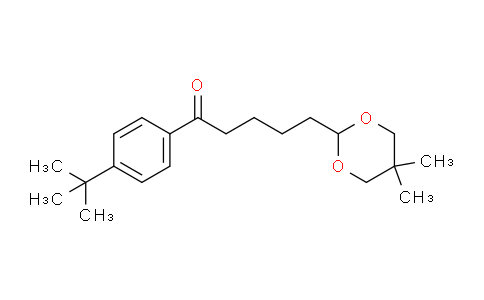 CAS No. 898755-70-9, 4'-tert-Butyl-5-(5,5-dimethyl-1,3-dioxan-2-yl)valerophenone