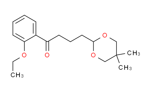 CAS No. 898755-75-4, 4-(5,5-Dimethyl-1,3-dioxan-2-yl)-2'-ethoxybutyrophenone