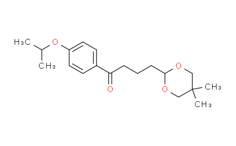 CAS No. 898755-81-2, 4-(5,5-Dimethyl-1,3-dioxan-2-yl)-4'-isopropoxybutyrophenone