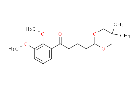 CAS No. 898756-01-9, 2',3'-Dimethoxy-4-(5,5-dimethyl-1,3-dioxan-2-yl)butyrophenone