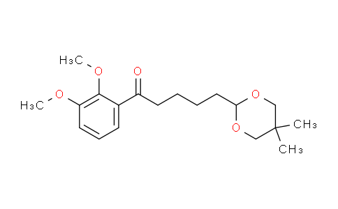 CAS No. 898756-03-1, 2',3'-Dimethoxy-5-(5,5-dimethyl-1,3-dioxan-2-yl)valerophenone