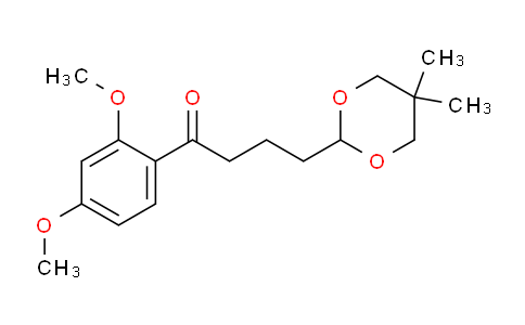 CAS No. 898756-06-4, 2',4'-Dimethoxy-4-(5,5-dimethyl-1,3-dioxan-2-yl)butyrophenone