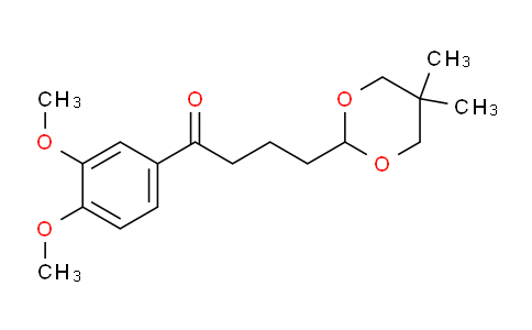 CAS No. 898756-16-6, 3',4'-Dimethoxy-4-(5,5-dimethyl-1,3-dioxan-2-yl)butyrophenone