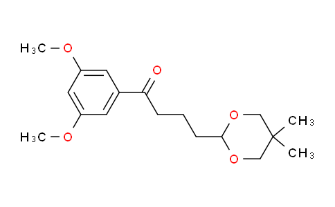 CAS No. 898756-21-3, 3',5'-Dimethoxy-4-(5,5-dimethyl-1,3-dioxan-2-yl)butyrophenone