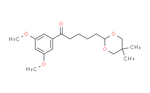 CAS No. 898756-23-5, 3',5'-Dimethoxy-5-(5,5-dimethyl-1,3-dioxan-2-yl)valerophenone