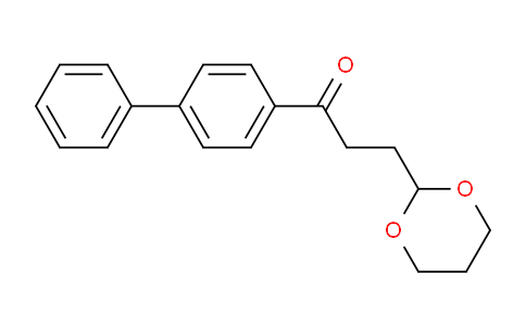 CAS No. 898756-62-2, 3-(1,3-Dioxan-2-yl)-4'-phenylpropiophenone