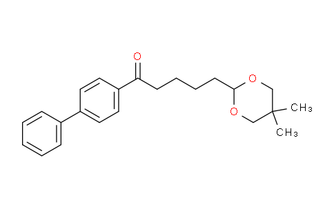 CAS No. 898756-68-8, 5-(5,5-Dimethyl-1,3-dioxan-2-yl)-4'-phenylvalerophenone