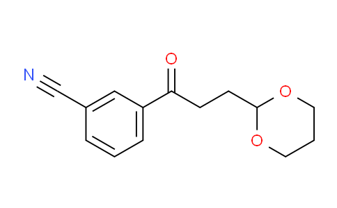 CAS No. 898756-70-2, 3'-Cyano-3-(1,3-dioxan-2-yl)propiophenone