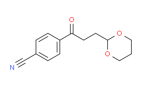 CAS No. 898756-72-4, 4'-Cyano-3-(1,3-dioxan-2-yl)propiophenone