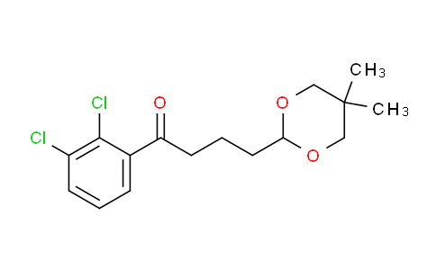 CAS No. 898756-83-7, 2',3'-Dichloro-4-(5,5-dimethyl-1,3-dioxan-2-yl)butyrophenone