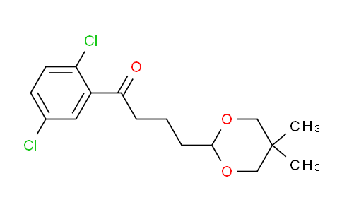 CAS No. 898756-93-9, 2',5'-Dichloro-4-(5,5-dimethyl-1,3-dioxan-2-yl)butyrophenone