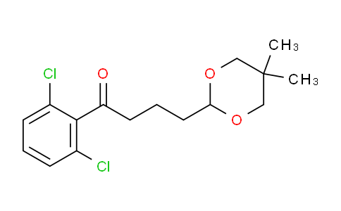 CAS No. 898756-99-5, 2',6'-Dichloro-4-(5,5-dimethyl-1,3-dioxan-2-yl)butyrophenone