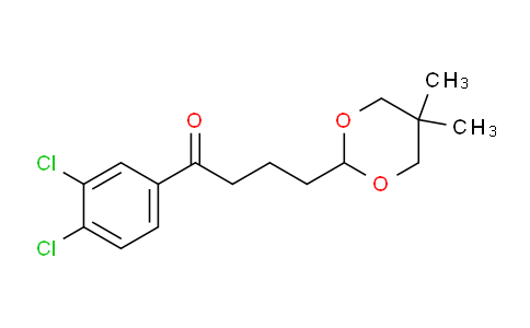 CAS No. 898757-04-5, 3',4'-Dichloro-4-(5,5-dimethyl-1,3-dioxan-2-yl)butyrophenone